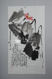 1982年孙竹篱李白诗意画《古风之二十六首》条幅