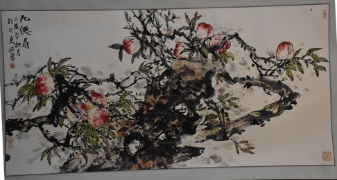 2005年曹瑞华“九仙寿”卷轴