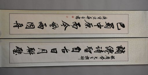 2010年宋华平行书巴蜀对联