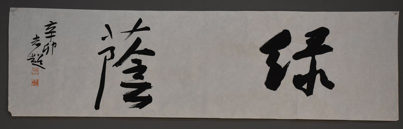 2011年陈志超行书绿荫横幅