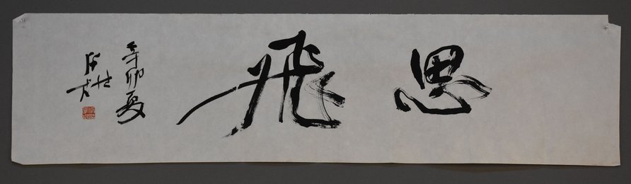 2011年洪后甜行书思飞横幅