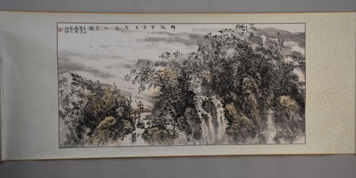 2011杨国生醉起步溪月卷轴
