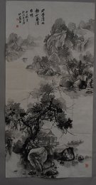 2008林之源条幅山水画
