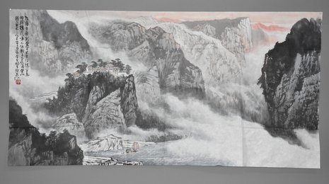 2013年姚叶红早发白帝城横幅