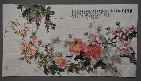 6人合画情系华夏两岸同春