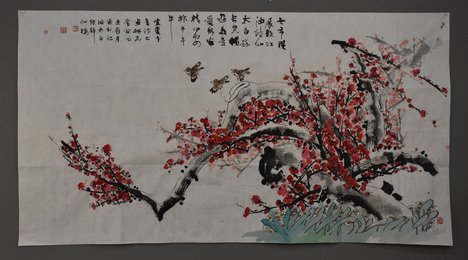 2015年宜宾老研会梅花横幅
