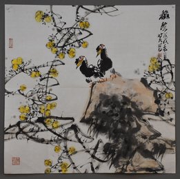 梁时民绘画《花鸟》