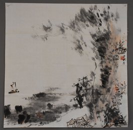 杨梁相绘画《山水》