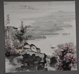 李晖绘画《月是故乡明》