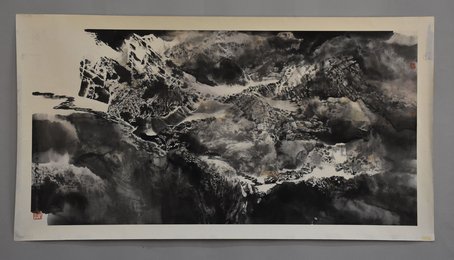 2016刘浪涛绘画《竹墨.小雪》横批