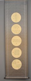 2016岑勇小团扇书法《古风三十九》卷轴