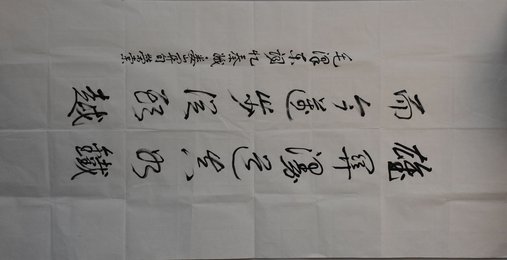 2012邵荣堂行书《雄关漫道真如铁》条幅