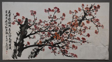 2019周光汉绘画《送友人游梅湖》