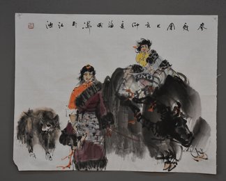 2019武海成绘画《春甦图》