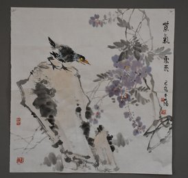 2019李鸿绘画《紫气东来》