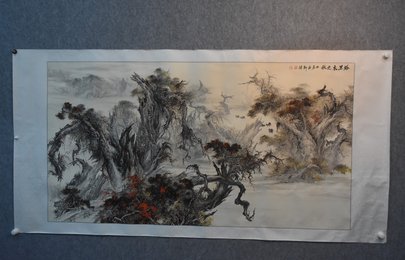 2021陈社春绘画《塔里木之秋》