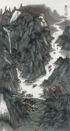 2023年董明全美术《千里江陵一日还》