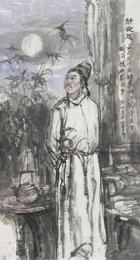 2023年万军美术《静夜思》