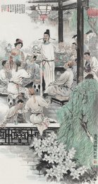 2023年王宣美术《金陵酒肆留别图》