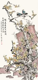 2023年刘文清美术《闻到春还未相识》