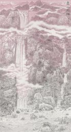 2023年夏俊美术《庐山飞瀑》