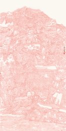 2023年黄飘美术《望天门山》
