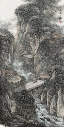 2025年刘守桢绘画《蜀道难》