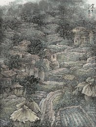 2025年刘庆雨绘画《山道弯弯》