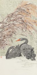 2025年韩枫绘画《客居烟波寄湘关》