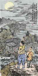 2025年周吉勤绘画《古今对话》