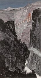 2025年李旭峰绘画《连峰去天不盈尺》