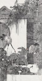 2025年董福林绘画《李白诗意-清平乐·画堂晨起》