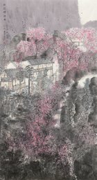 2025年吴应军绘画《山花烂漫时-写江油吴家后山》