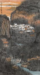 2025年白志军绘画《秋山入远海》