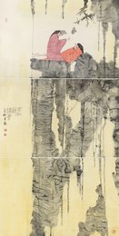 2025年钟钢绘画《李杜诗酒会》