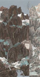 2025年贺敏绘画《百步九折萦岩峦》